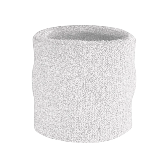 Solid White Adult Youth Customized Sweatbands